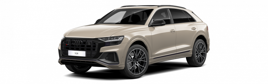 Audi Q8, SQ8 TFSI 373 kW quattro, barva béžová