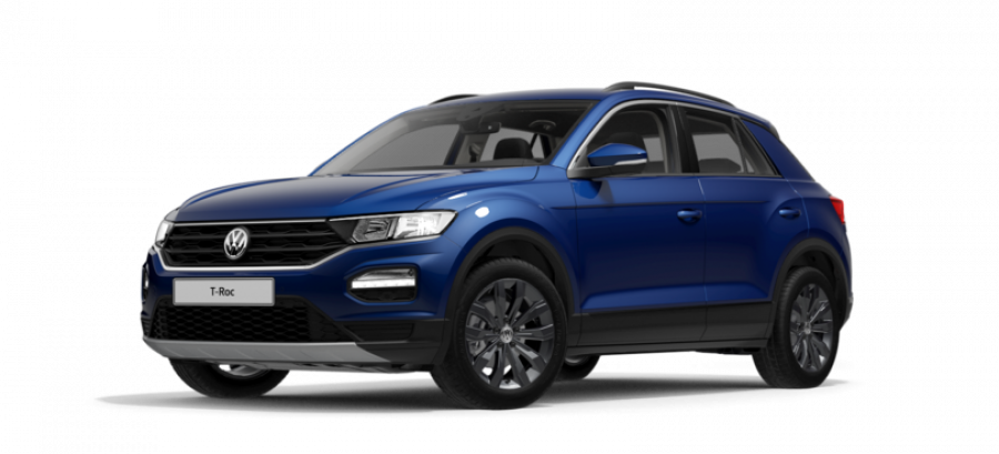 Volkswagen T-Roc, Design 1,0 TSI 6G, barva modrá