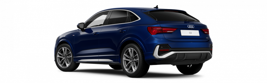 Audi Q3 Sportback, Q3 SB S line 35 TDI 110 kW quattro, barva modrá