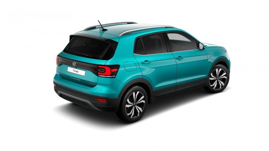 Volkswagen T-Cross, T-Cross Style 1,0 TSI 81 kW 6G, barva tyrkysová