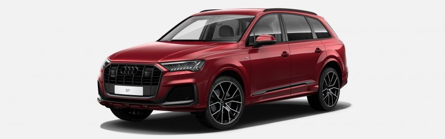 Audi Q7, Q7 S line 50 TDI quattro, barva červená