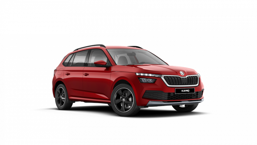 Škoda Kamiq, 1,5 TSI 110 kW 6-stup. mech., barva červená