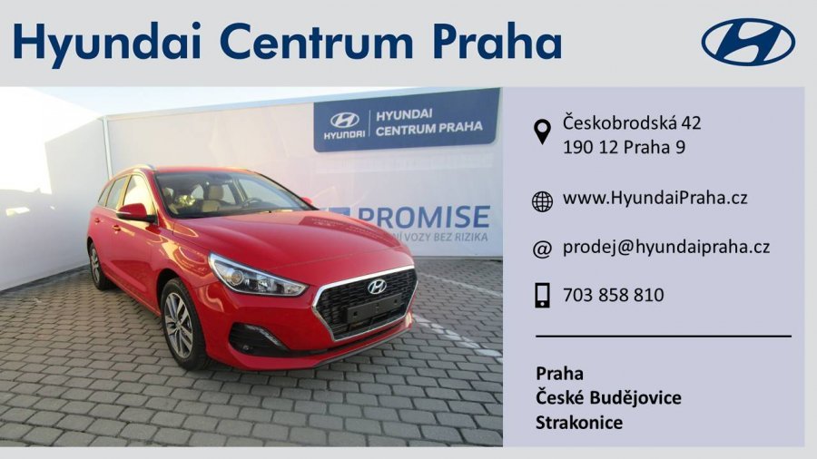 Hyundai i30, 1,0 T-GDI 88 kW (95 NAT) 6 st. man, barva červená