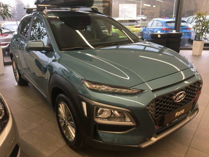 Hyundai Kona, 1,0 T-GDI 88 kW (95 NAT) 6 st. man, barva modrá