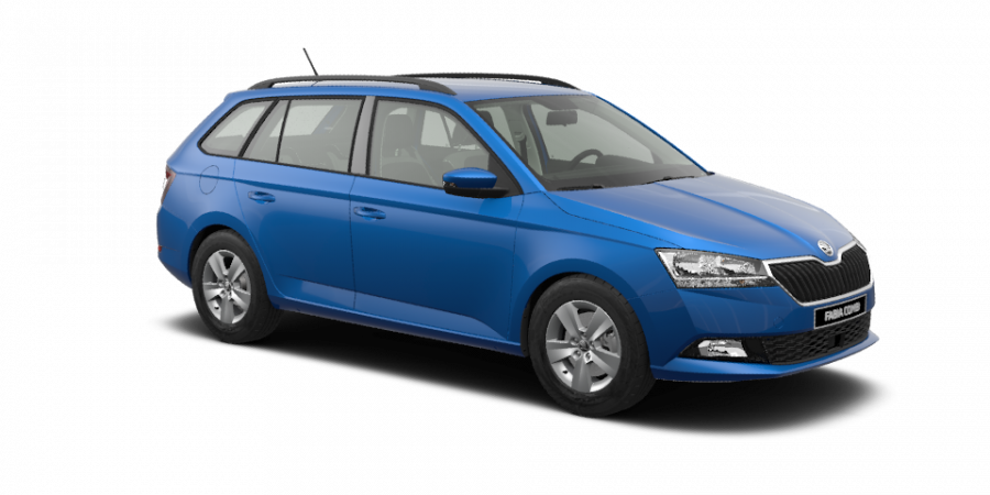 Škoda Fabia, 1,0 TSI 70 kW 5-stup. mech., barva modrá