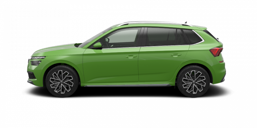 Škoda Kamiq, 1,5 TSI 110 kW 6-stup. mech., barva zelená