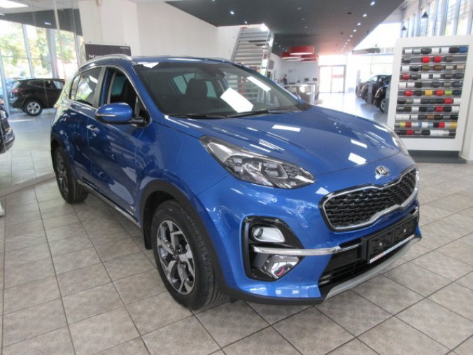 Kia Sportage, 1.6 T-GDI 7DCT 4x4 TOP, barva modrá