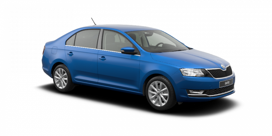 Škoda Rapid, 1,0 TSI 81 kW 6-stup. mech., barva modrá