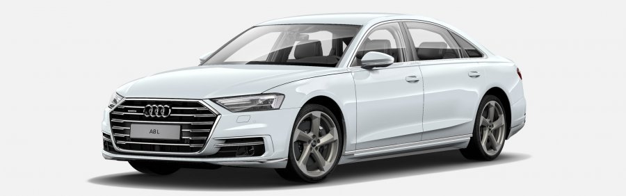 Audi A8, L 55 TFSI 250 kW quattro, barva bílá