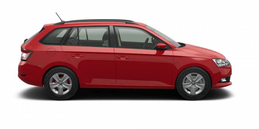 Škoda Fabia, 1,0 TSI 70 kW 5-stup. mech., barva červená