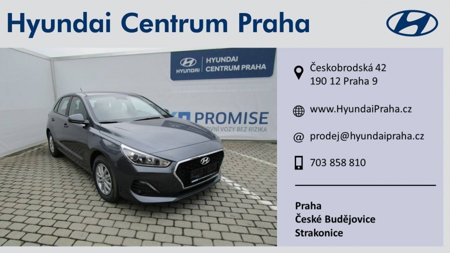 Hyundai i30, 1,4i 73 kW (95 NAT) 6 st. man, barva šedá