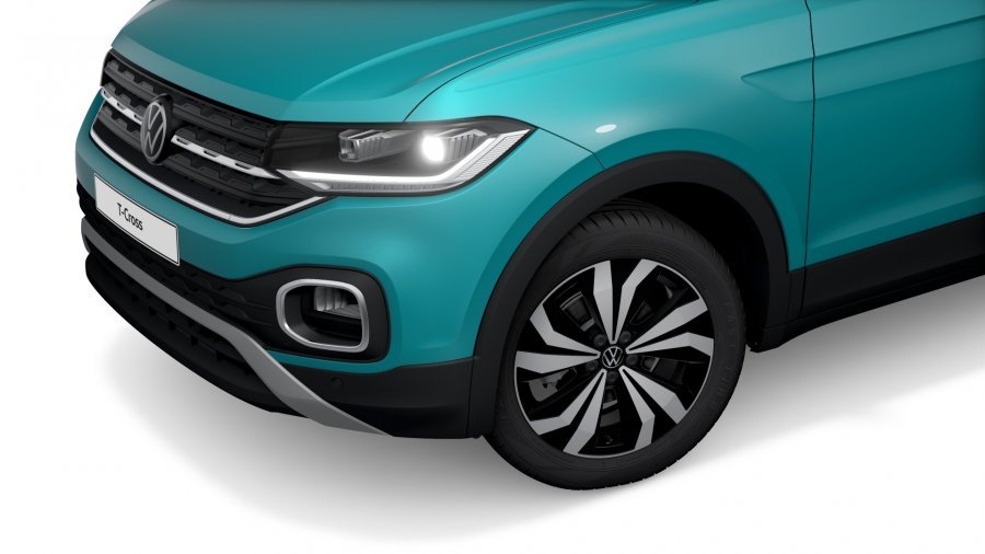 Volkswagen T-Cross, T-Cross Style 1,0 TSI 81 kW 6G, barva tyrkysová