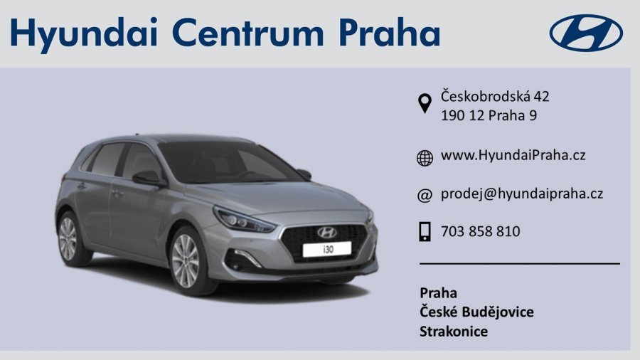 Hyundai i30, 1,4i 73 kW (95 NAT) 6 st. man, barva stříbrná