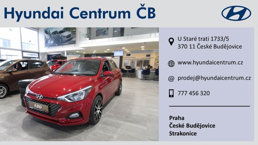 Hyundai i20, 1,25i 55 kW (95 NAT) 5 st. man, barva červená