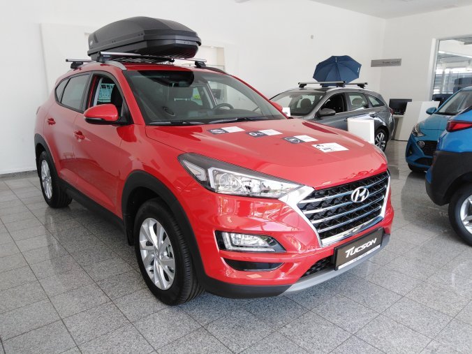 Hyundai Tucson, 1,6 T-GDi 130 kW (95 NAT) 6 st. man, barva červená