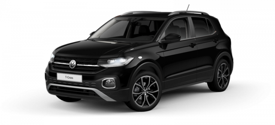 Volkswagen T-Cross, Style 1.0 TSI 85 kW 6G, barva černá