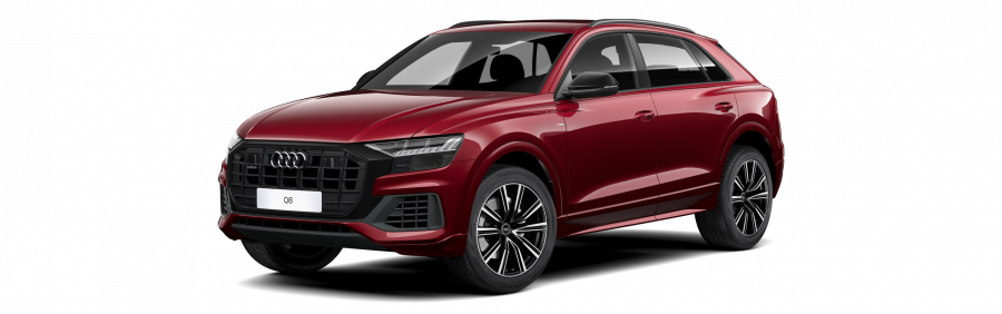 Audi Q8, Q8 50 TDI quattro, barva červená