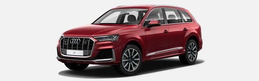 Audi Q7, Q7 S line 50 TDI quattro, barva červená