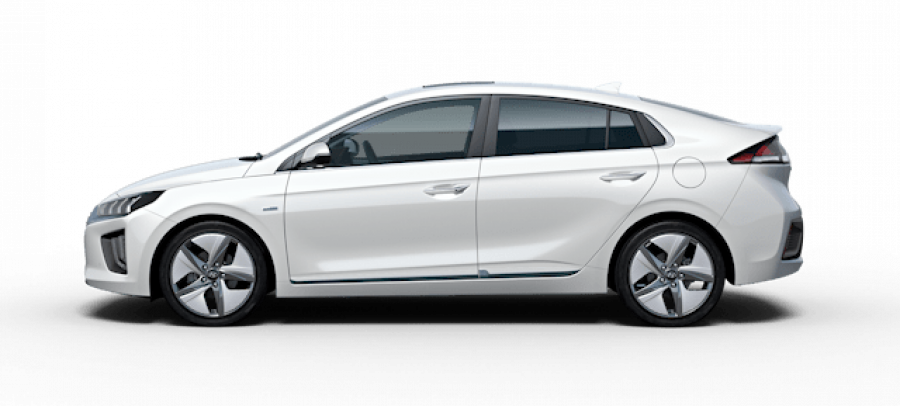 Hyundai Ioniq, 1,6 GDI HEV 104 kW (hybrid) 6 st. DCT, barva bílá