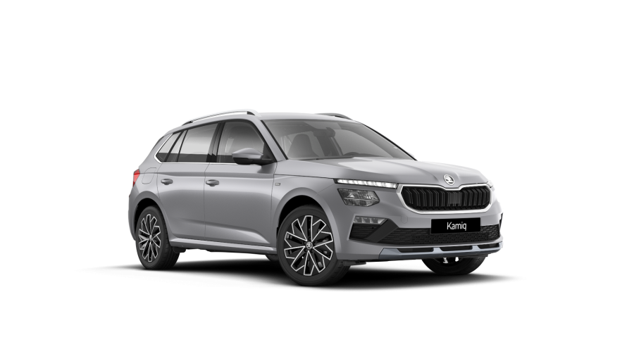 Škoda Kamiq, 1,5 TSI 110 kW 6-stup. mech., barva stříbrná