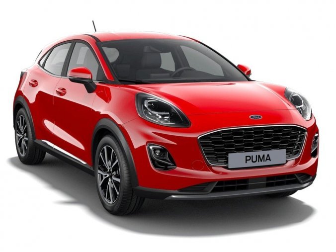 Ford Puma, SUV, Titanium SUV 1,0 EcoBoost (mHEV) 92 kW / 125 k, barva červená