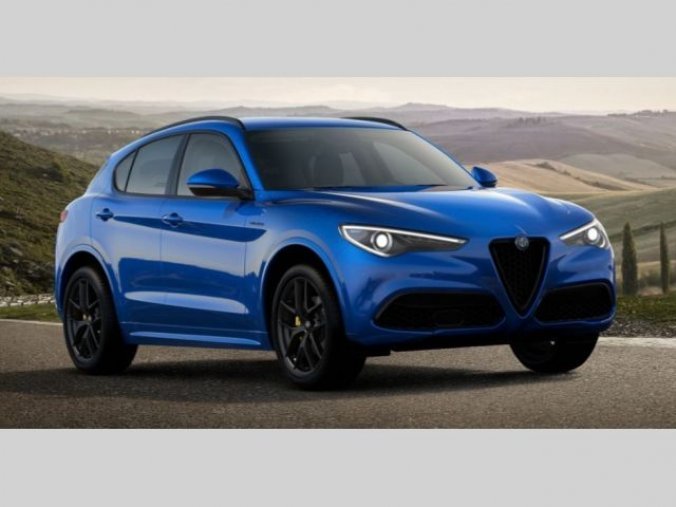 Alfa Romeo Stelvio, 2.0 Turbo 280k Q4 VELOCE, barva modrá