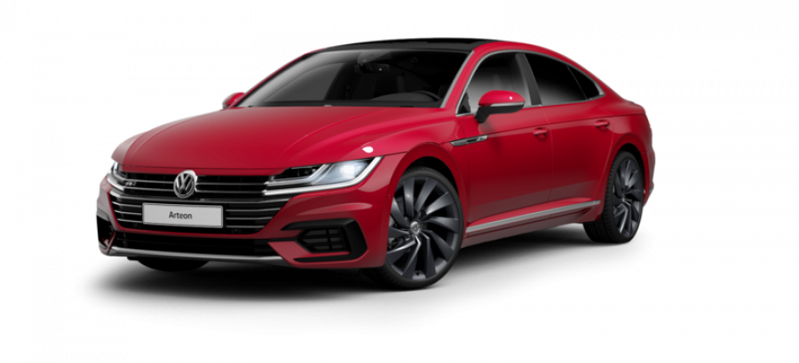 Volkswagen Arteon, R-line 2,0 TDI 7DSG, barva červená