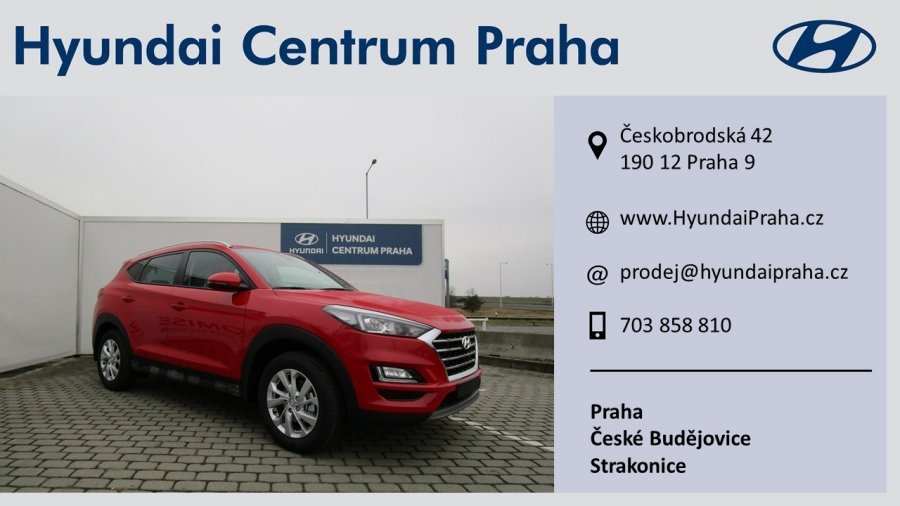 Hyundai Tucson, 1,6 CRDi 100 kW (diesel) 7 st. DCT, barva červená