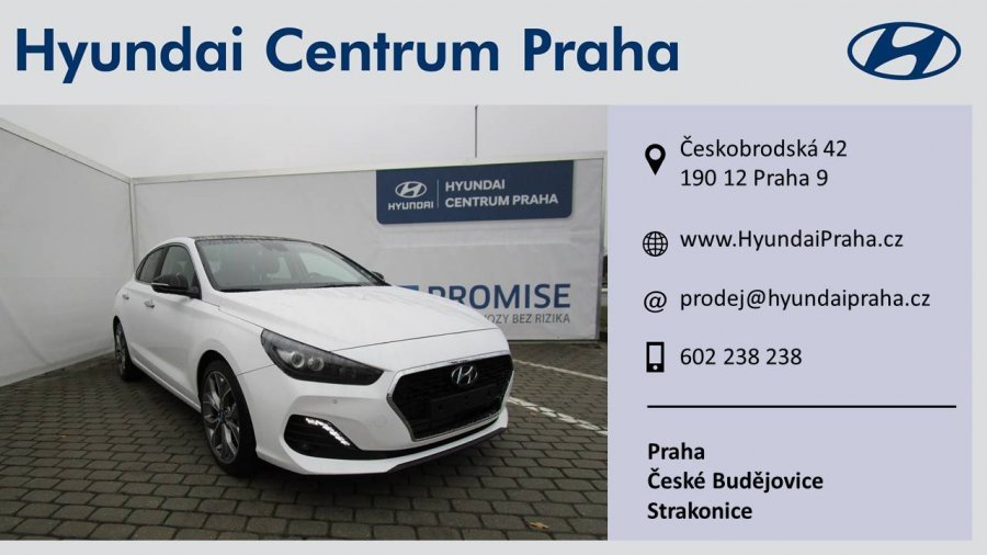 Hyundai i30, 1,4 T-GDI 103 kW (95 NAT) 7 st. DCT, barva bílá