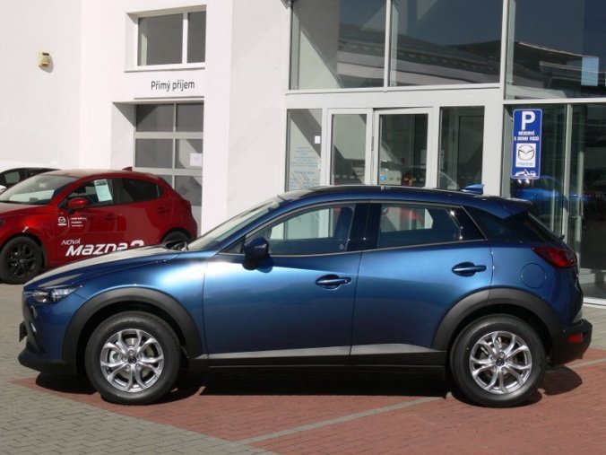 Mazda CX-3, 2.0 Skyactiv G121, barva modrá