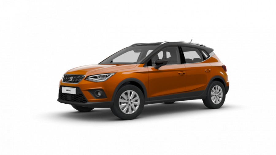 Seat Arona, Xcellence 1.0 TSI 115k, barva oranžová