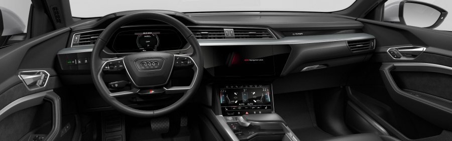 Audi e-tron, e-tron Advanced 55 quattro, barva stříbrná