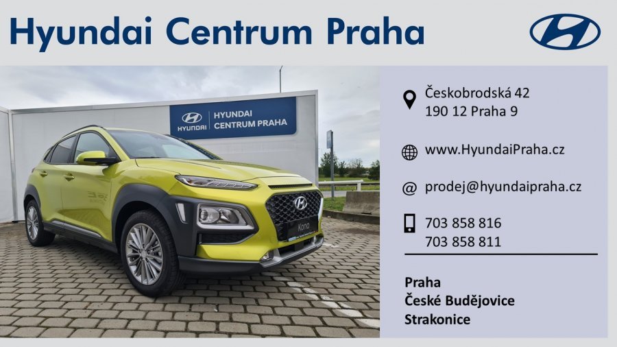 Hyundai Kona, 1,6 T-GDI 130 kW (95 NAT) 7 st. DCT, barva žlutá