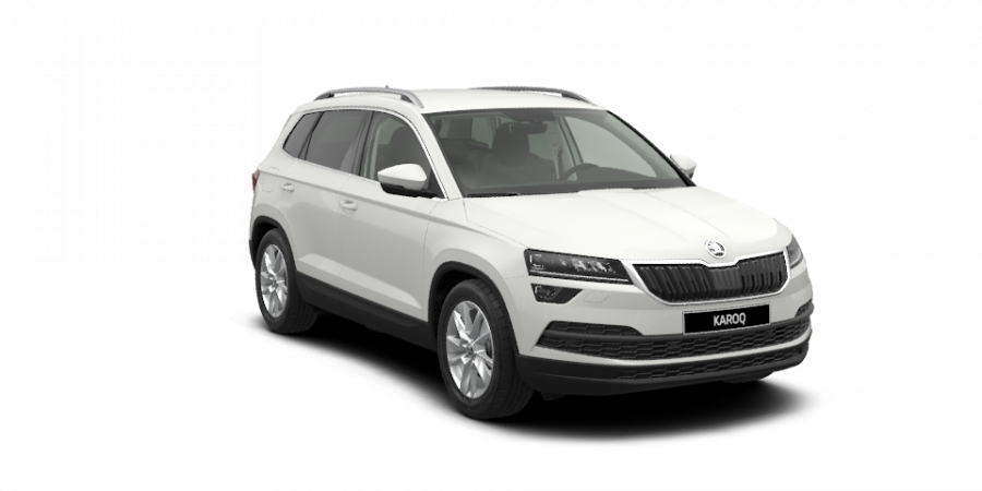 Škoda Karoq, 1,5 TSI 110 kW 6-stup. mech., barva bílá