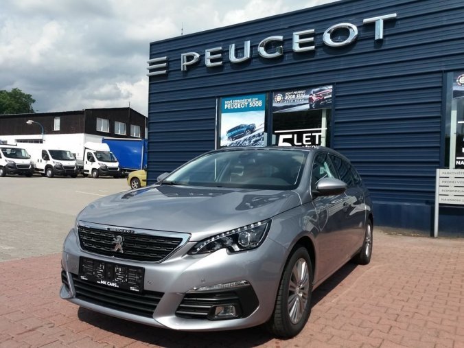 Peugeot 308, SW ALLURE 1.2 PT 130k MAN6, barva šedá