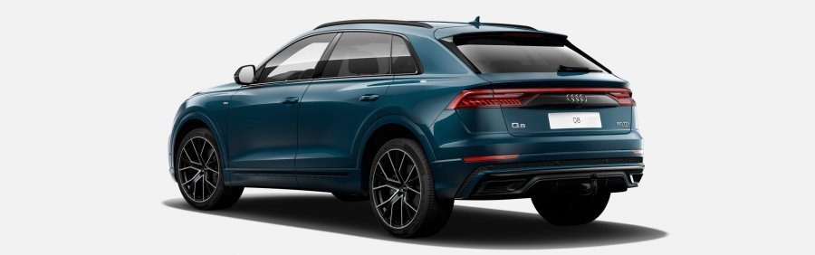 Audi Q8, Q8 50 TDI quattro, barva modrá