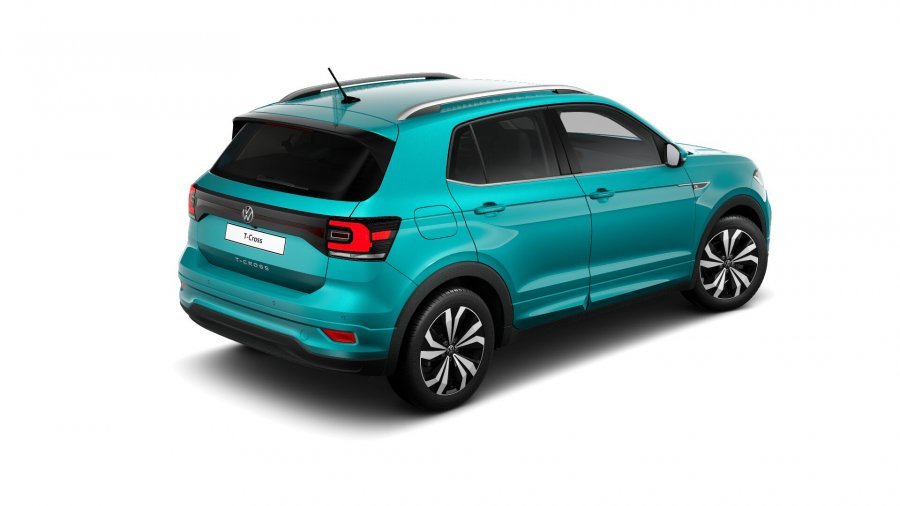 Volkswagen T-Cross, T-Cross Style 1,0 TSI 81 kW 7DSG, barva tyrkysová