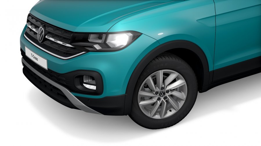 Volkswagen T-Cross, T-Cross Life 1,0 TSI 81 kW 7DSG, barva tyrkysová