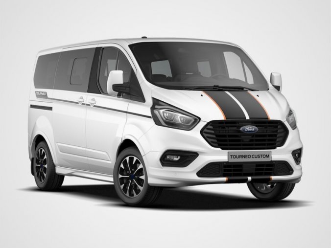 Ford Tourneo Custom, 2.0 EcoBlue, barva bílá