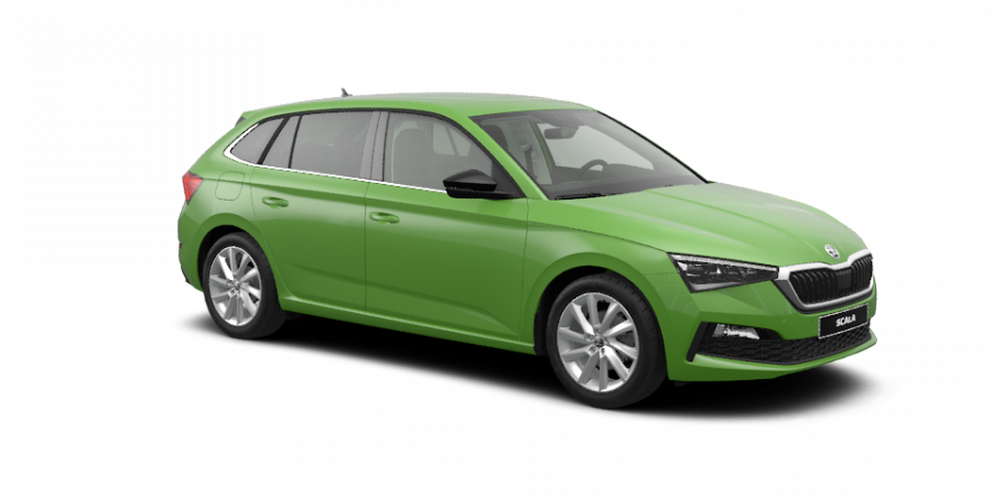 Škoda Scala, 1,0 TSI 85 kW 6-stup. mech., barva zelená