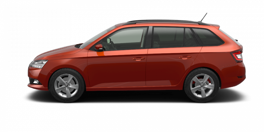 Škoda Fabia, 1,0 TSI 70 kW 5-stup. mech., barva oranžová