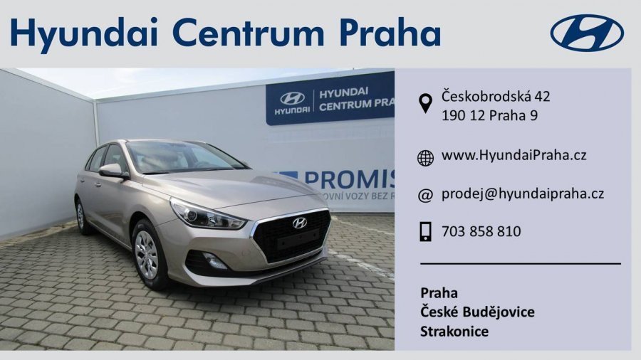 Hyundai i30, 1,4i 73 kW (95 NAT) 6 st. man, barva bílá