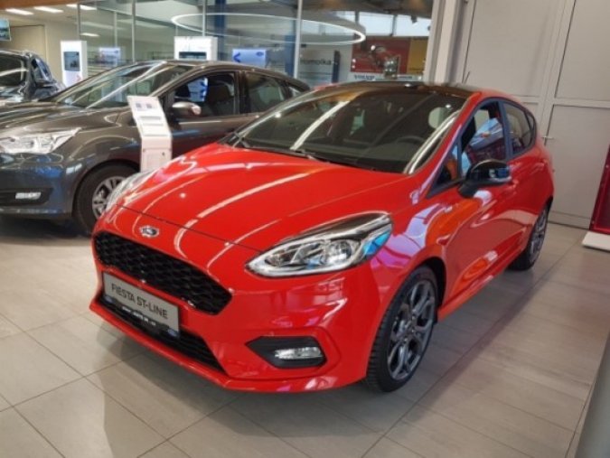 Ford Fiesta, 1.0 EcoBoost, barva červená