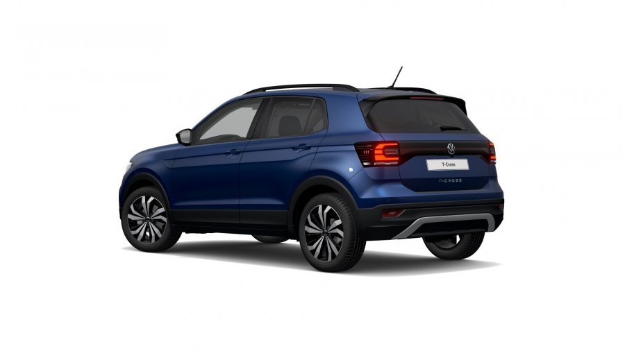 Volkswagen T-Cross, T-Cross Life 1,0 TSI 81 kW 6G, barva modrá