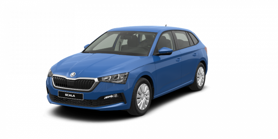 Škoda Scala, 1,6 TDI 85 kW 6-stup. mech., barva modrá