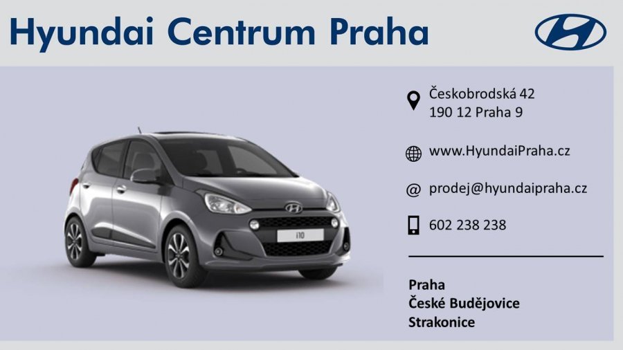 Hyundai i10, 1,0i 48 kW (95 NAT) 5 st. man, barva šedá