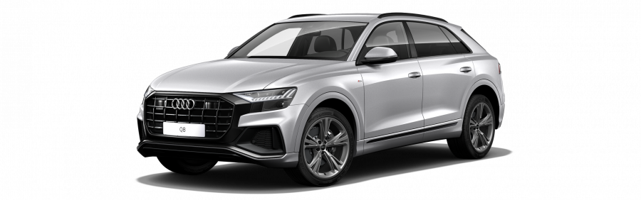 Audi Q8, Q8 50 TDI quattro, barva stříbrná