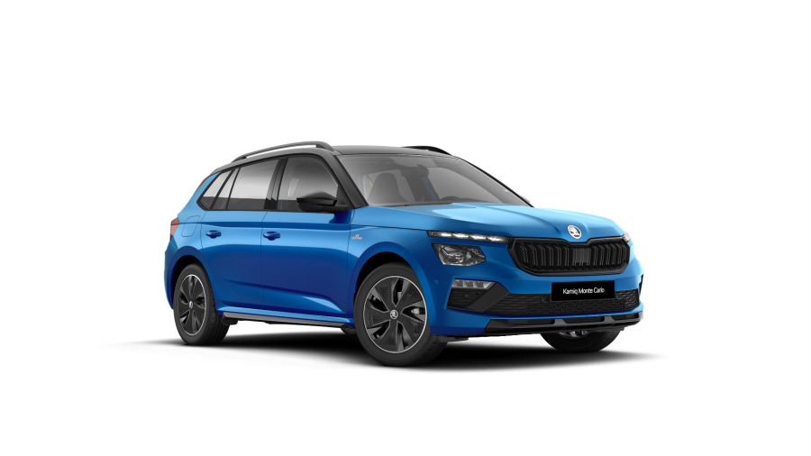 Škoda Kamiq, 1,5 TSI 110 kW 6-stup. mech., barva modrá