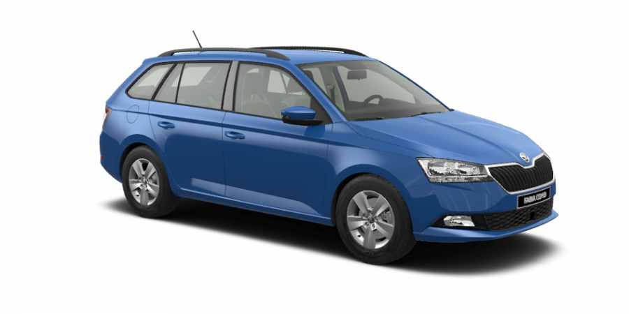 Škoda Fabia, 1,0 TSI 70 kW 5-stup. mech., barva modrá