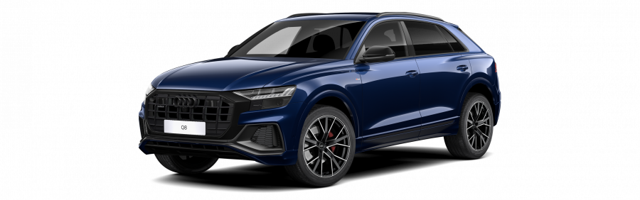 Audi Q8, Q8 50 TDI quattro, barva modrá